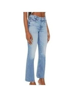 MOTHER Denim Jeans The Outsider Flood Fray Light Wash Size 26
